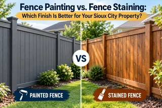 Fence Painting vs. Fence Staining: Which Finish Is Better for Your Sioux City Property?