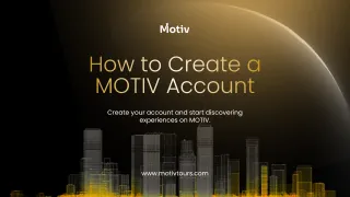 How to Create a MOTIV Account