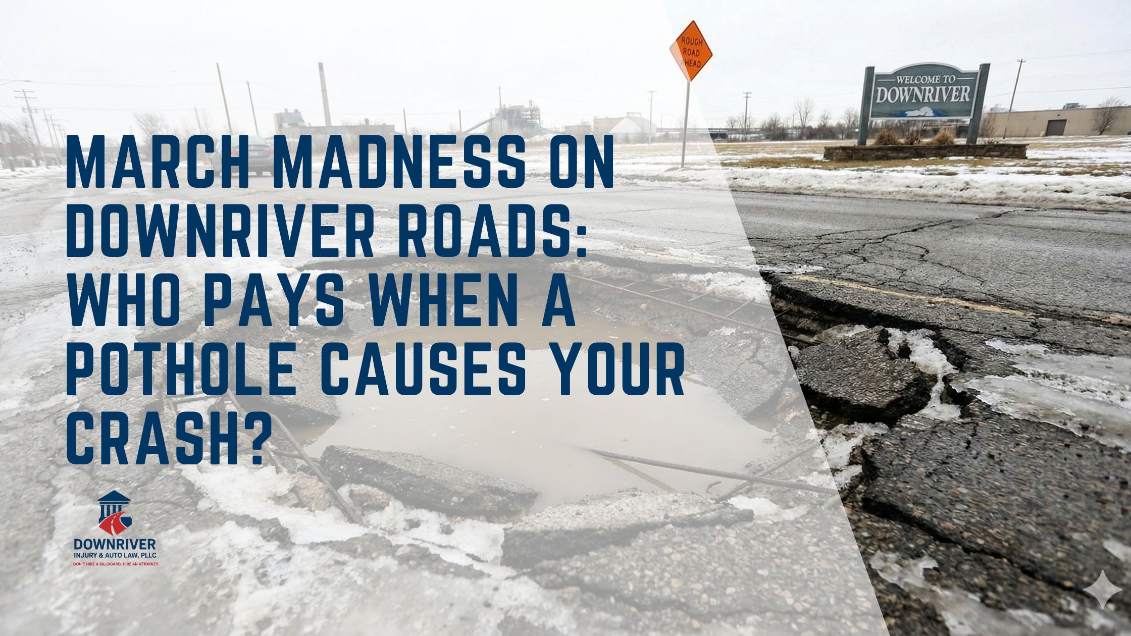 Downriver Car Accident Lawyer | Crashes Caused by Potholes