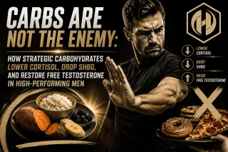 Carbs Are Not the Enemy: How Strategic Carbohydrates Lower Cortisol, Drop SHBG, and Restore Free Testosterone in High-Performing Men