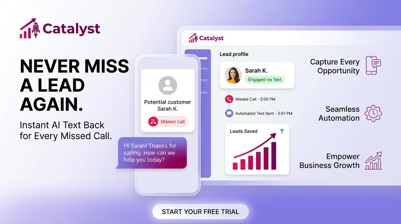 Missed Call Text Back Feature for Small Business | Catalyst