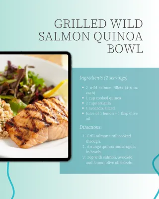 Healthy Grilled Salmon Quinoa Bowl Recipe