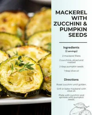 Healthy Mackerel with Zucchini Recipe