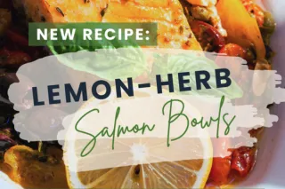  Spring Lemon-Herb Salmon Bowls