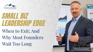 When to Exit; And Why Most Founders Wait Too Long