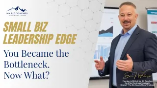 You Became the Bottleneck. Now What?