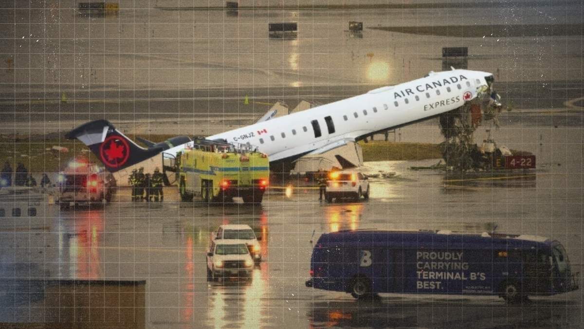 CCTV Shows Plane Striking Fire Truck at LaGuardia