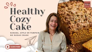 Healthy Pumpkin Cake (Moist, Low Sugar, Blood Sugar Friendly)