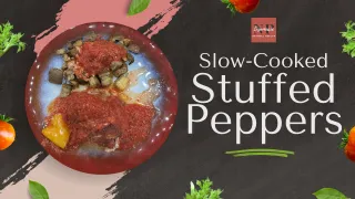 Slow Cooker Stuffed Peppers (Healthy, High-Protein Dinner Recipe)
