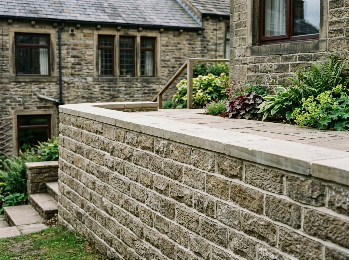 Stone matched extension on a sloping Darwen plot, Premier Construction Solutions