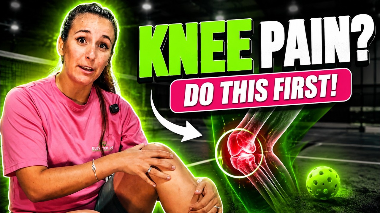 Fix your knee pain during pickleball without a brace