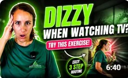 Fix dizziness while watching TV