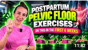 Safe postpartum exercises for the first 6 weeks after birth