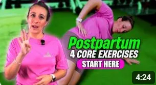 Four core exercises to do after six weeks postpartum
