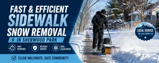 Fast & Efficient Sidewalk Snow Removal in Sherwood Park