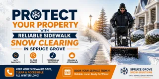 Protect Your Property with Reliable Sidewalk Snow Clearing in Spruce Grove 