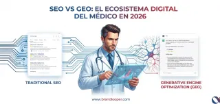 GEO vs SEO: qué necesita un médico especialista en 2026