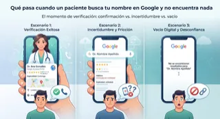 Qué pasa cuando un paciente busca tu nombre en Google y no encuentra nada