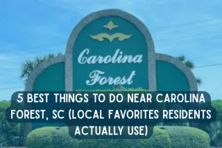 5 Best Things to Do Near Carolina Forest, SC (Local Favorites Residents Actually Use)