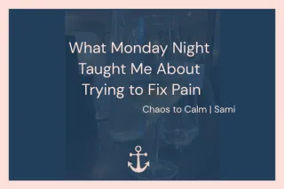 What Monday Night Taught Me About Trying to Fix Pain