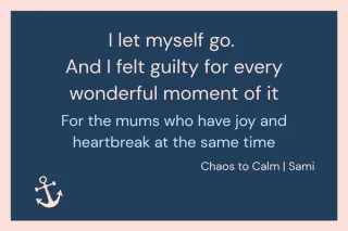 Mum Guilt: When You Enjoy Yourself and Your Child Can't Be There