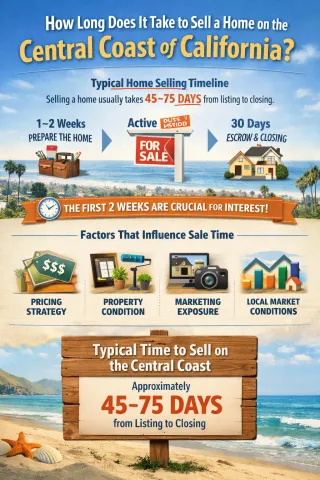 How Long Does It Take to Sell a Home on the Central Coast of California?