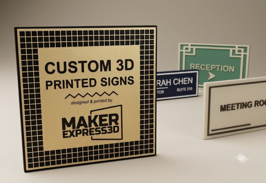 Custom 3D Printed Office Signs & Door Plaques