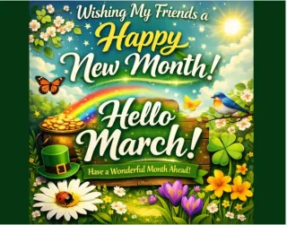 Happy New Month – Hello March!