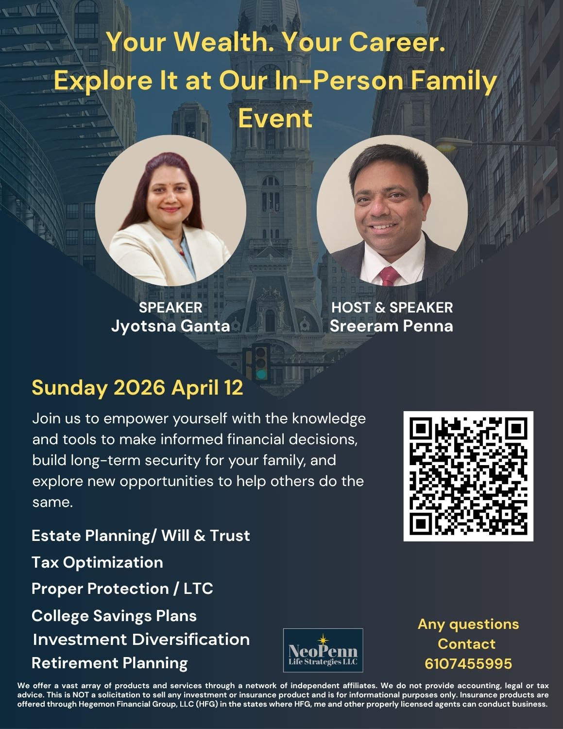 Business Opportunity and Financial Literacy Home Seminar April 2026 12th