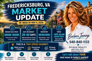 Fredericksburg VA Housing Market Update with Barbara Jennings 