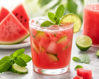 Watermelon Cucumber Mint Refresherost