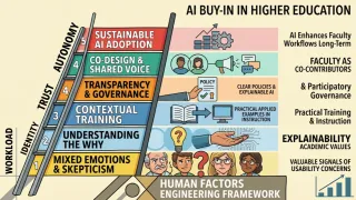 Human Factors Engineering and AI Buy-In Among College Faculty