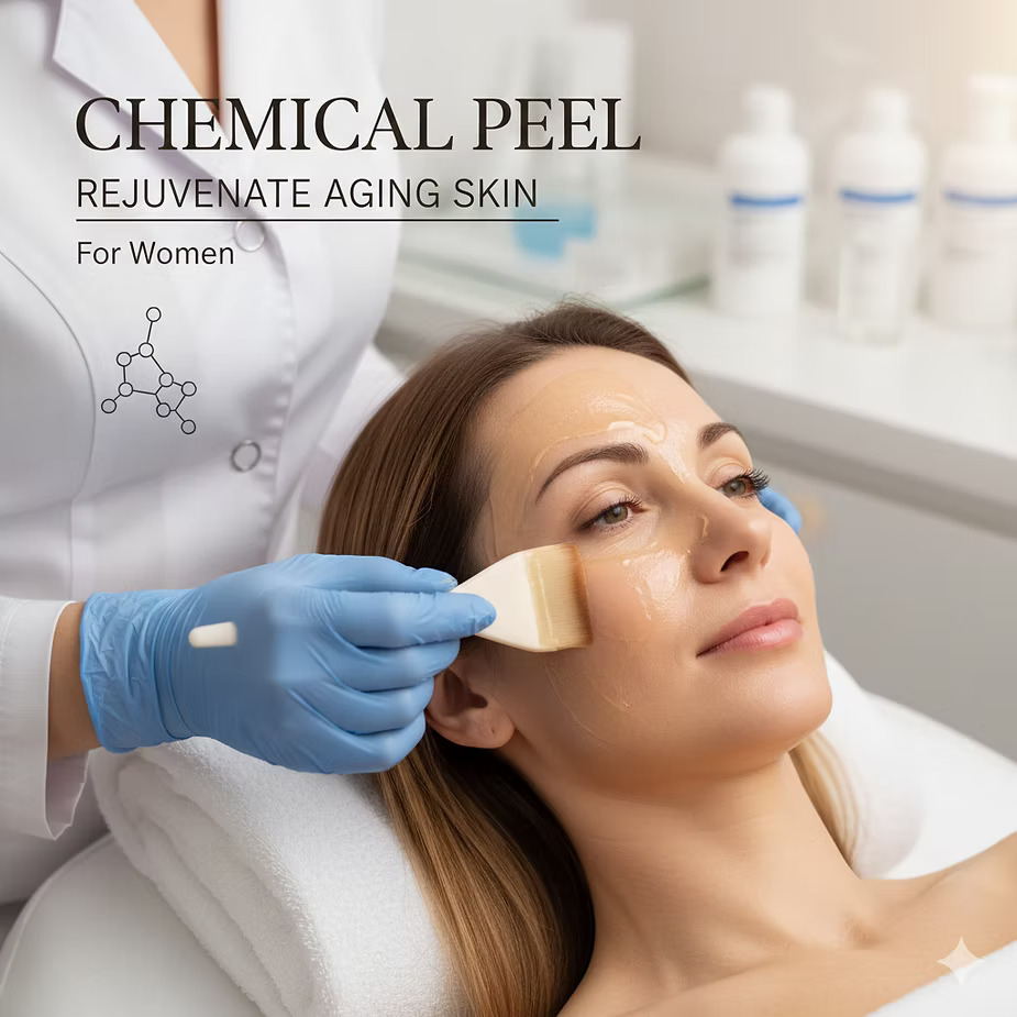 What are the benefits of chemical peels for aging skin?