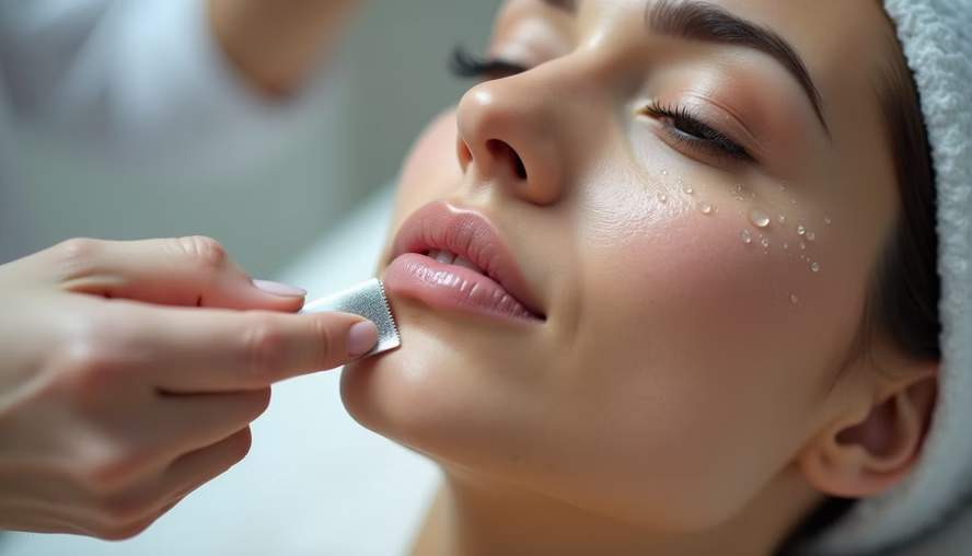How does dermaplaning improve skin texture