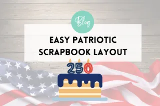 Easy Patriotic Scrapbook Layout | Creative Memories Sketch Sunday