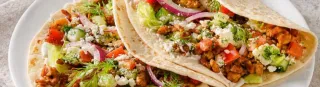 Griekse wraps met kipgehakt