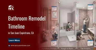 How Long Does a Bathroom Remodel Take in San Juan Capistrano, CA?