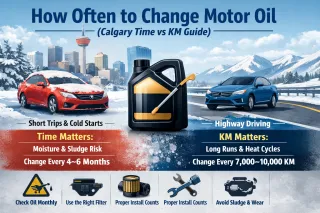 How Often to Change Motor Oil (Calgary Time vs KM Guide)