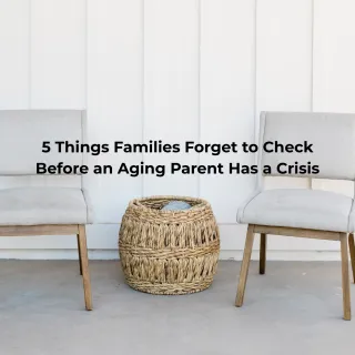 5 things families forget