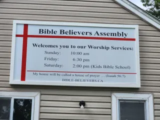 Our First Signage Project: Serving Bible Believers Assembly in Winnipeg