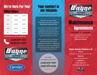 Why Every Homeowner Should Have a Maintenance Agreement With Wayne Heating, Plumbing & AC