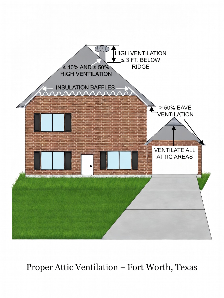 Attic Ventilation Requirements: What Every Fort Worth Homeowner and Home Buyer Needs to Know