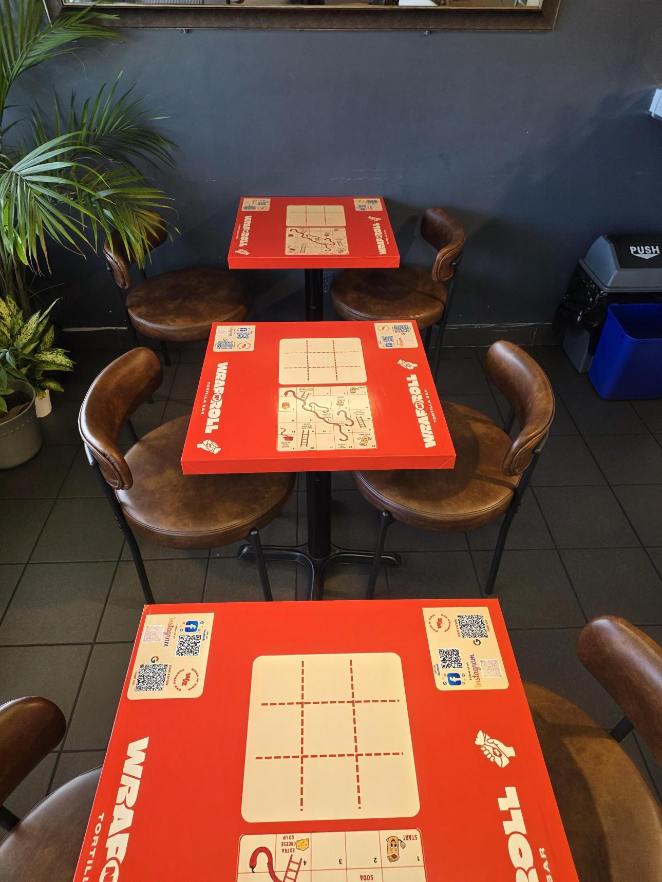 We turned a waiting table into a game— now customers can have fun while waiting!