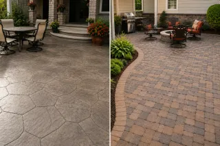 Stamped Concrete vs. Pavers: Which Is Best for Your Utah Home?