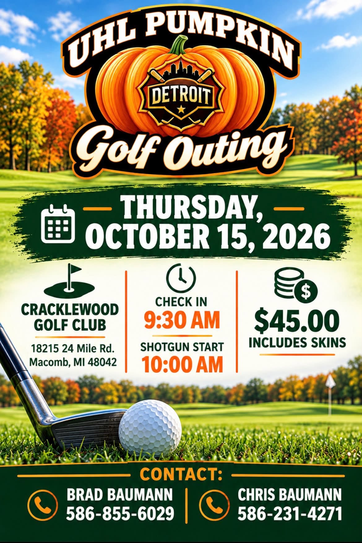 Uhl Pumpkin Golf Outing