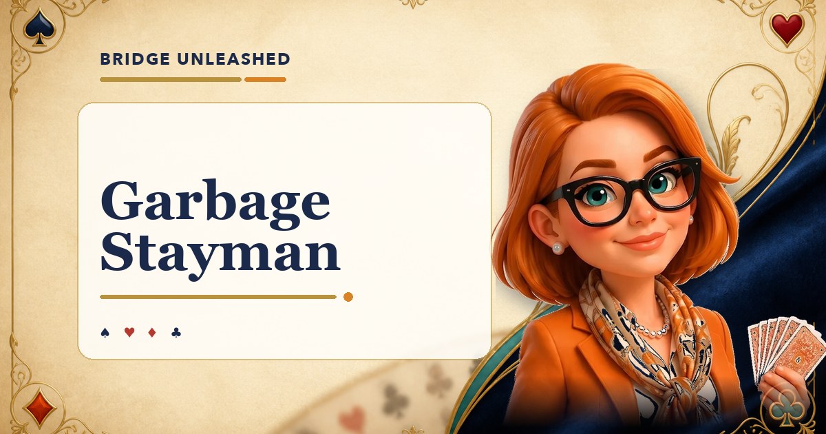Garbage Stayman in Bridge: Bidding 2♣ With a Weak Hand
