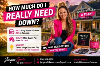 How Much Do You Really Need for a Down Payment in NC and SC?