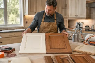 Cabinet Painting vs. Refinishing: What’s the Difference?