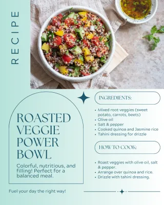 Delicious Roasted Veggie Power Bowl