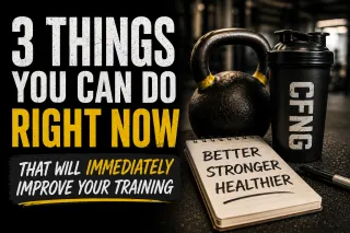 Three Things You Can Do Right Now That Will Immediately Improve Your Training
